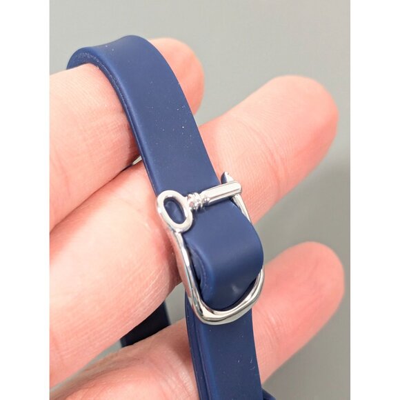 Keep Collective Navy Blue Silicone Jelly Adjustable Bracelet for Charms - Picture 4 of 6